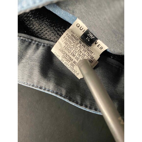 Quiksilver Amphibian Men 28 Blue Hybrid Swim Trunks Beach Board Shorts - Picture 6 of 9